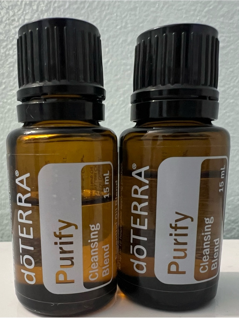 doTERRA Purify Cleansing Blend Essential Oil - 2 partially full bottles, expired